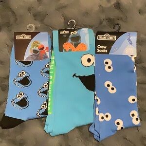 Sesame Street Cookie Monster Socks